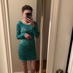 Sequin Hearts Green Hoco dress!